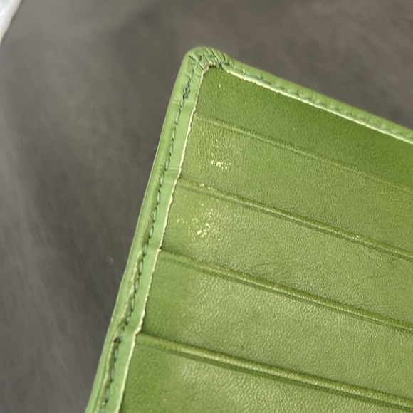 Coach skinny card and bills holder - green olive preloved - Picture 4 of 8